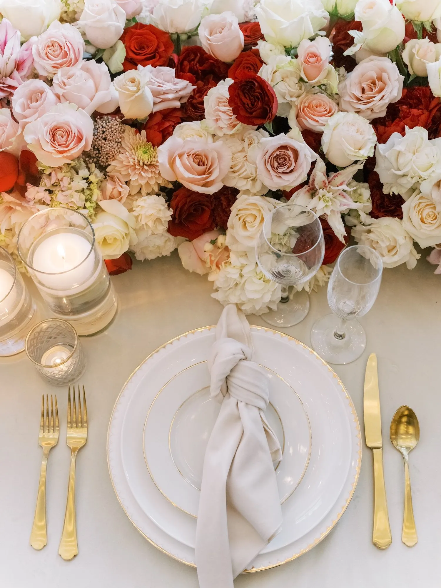 Romantic luxury wedding inspiration with king's table at The Four Seasons Denver