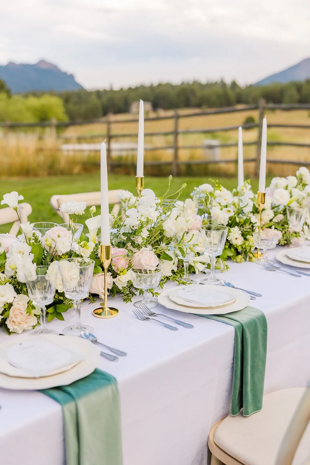 Table piece floral arrangements