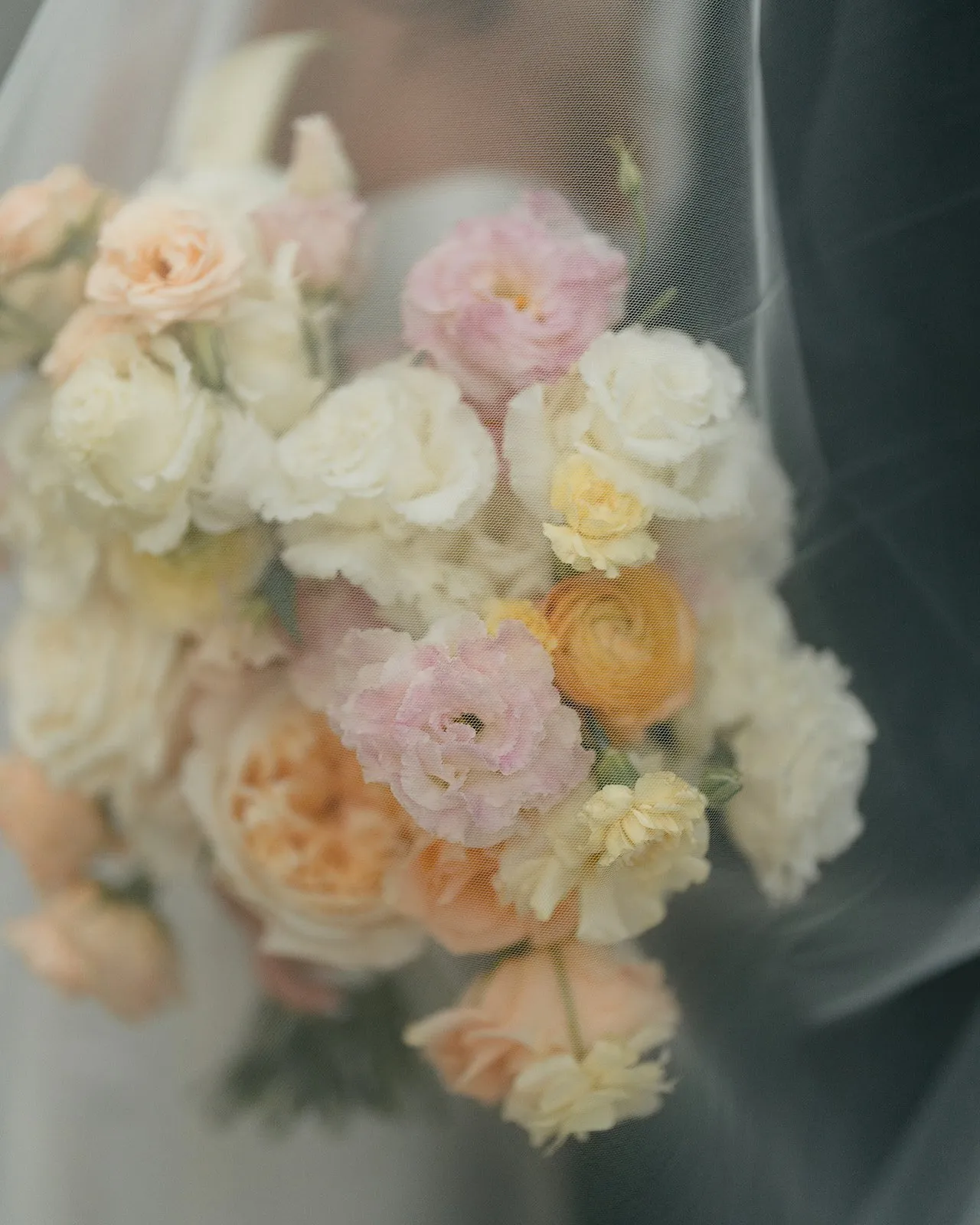 Pastel bouquet with soft color palette